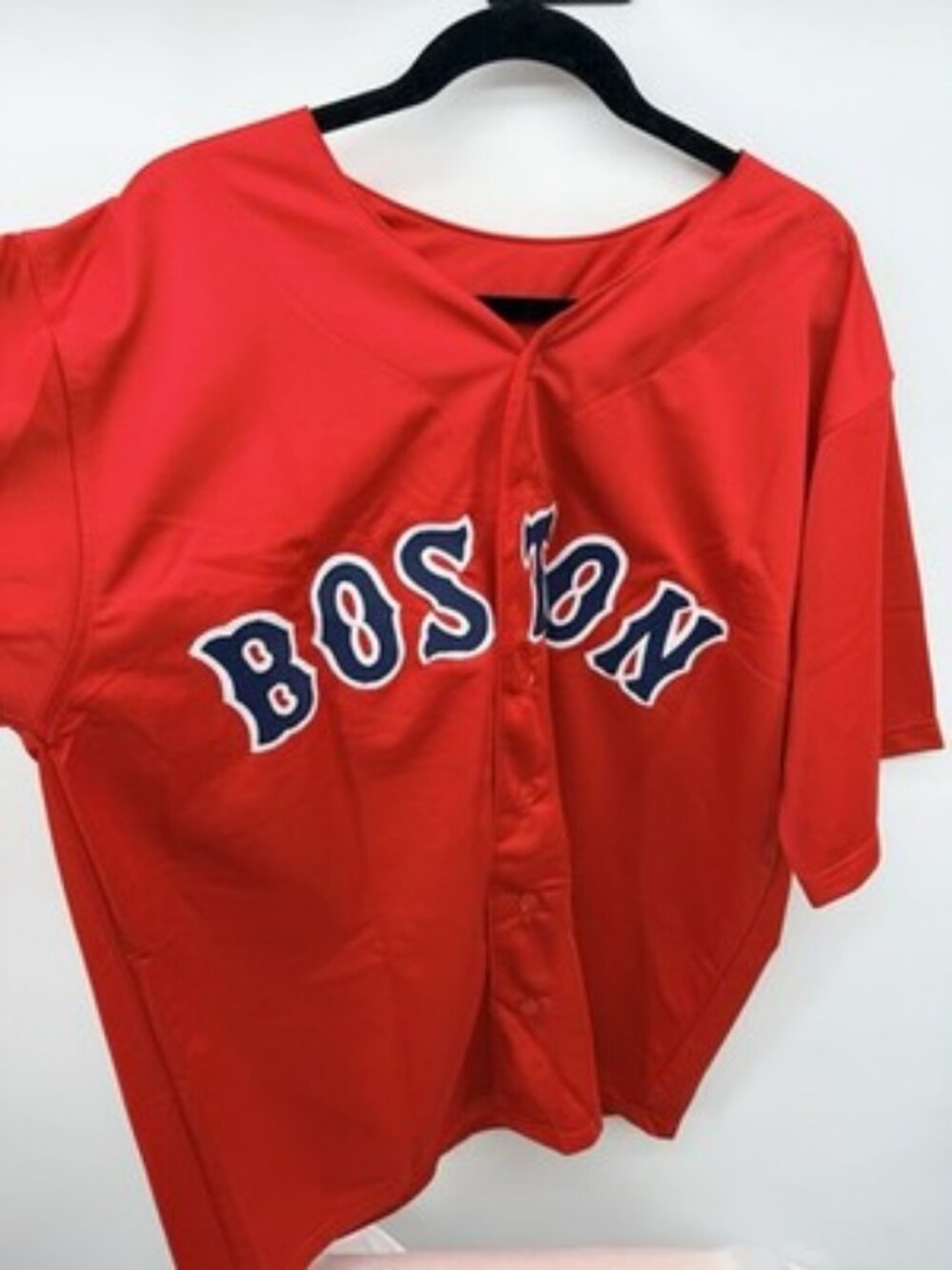 Brayan Bello Autograph Red Sox baseball jersey Size XL